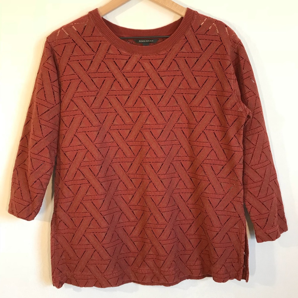 Banana Republic Cross Hatch Design Sweater